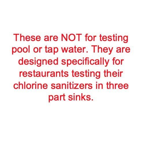 Buy now Chlorine Sani Test Strips for Food Service Restaurant Sanitizer Precision Bleach Test Paper, 10-200 ppm [100 Paper Test Strips] at indiglob india