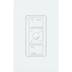 Buy now Lutron Pico Remote for Audio, Works with Sonos (Caseta Smart Hub Required), Raise/Lower Volume, Pause and Skip Tracks, For Table Top or Wallmount Use, PJ2-3BRL-GWH-A02, White at indiglob india