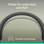 Buy now Logitech Zone Wireless 2 ES for Business - Noise-Canceling Wireless Headset with Adaptive Hybrid ANC, Native Bluetooth, Microsoft Teams Certified - Graphite at indiglob india
