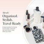 Buy now Kitsch 11 PCS Travel Bottles for Toiletries â€“ Travel Essentials Kit for Shampoo, Conditioner, Lotion & More - TSA Approved Travel Bottles, Leak-Proof Refillable Travel Size Containers - Black & Ivory at indiglob india