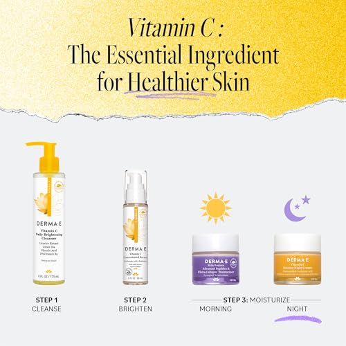 Buy now DERMA-E Vitamin C Intense Night Cream, 2 Oz, Brightening and Hydrating Facial Skin Renewing Cream, Anti-Aging Overnight Face Moisturizer for Skincare and Youthful Radiance at indiglob india