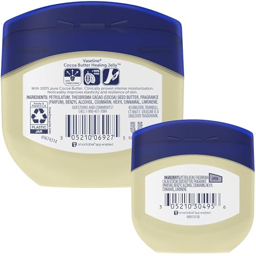 Buy now Vaseline Cocoa Butter Healing Jelly Variety Pack, 2 Sizes (7.5 Oz & 1.75 Oz) â€“ Rich Moisturizing Ointment, Protectant & Moisturizer for Dry Skin at indiglob india