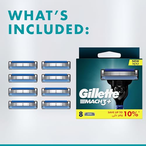 Buy now GILLETTE Mach3 Blade - Pack of 8 at indiglob india