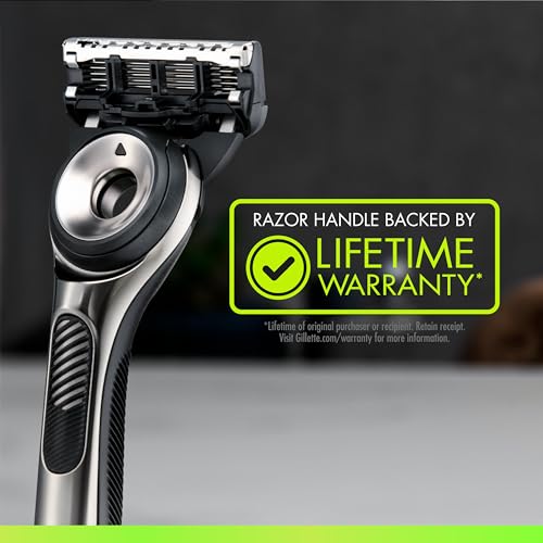 Buy now GilletteLabs with Exfoliating Bar by Gillette Razor for Men - 1 Handle, 4 Razor Blade Refills, Includes Premium Magnetic Stand at indiglob india