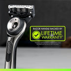 Buy now GilletteLabs with Exfoliating Bar by Gillette Razor for Men - 1 Handle, 4 Razor Blade Refills, Includes Premium Magnetic Stand at indiglob india