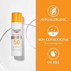 Buy now Eucerin Sun Age Defense SPF 50 Face Sunscreen Lotion with Hyaluronic Acid, Hypoallergenic, Non-Comedogenic Sunscreen SPF 50 Free of Fragrance, Oxybenzone and Octinoxate, 2.5 Fl Oz Bottle at indiglob india