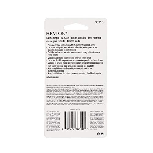Buy now Revlon Half Jaw Cuticle Nipper, Manicure Tool for Nail Care, Hangnail Clipper, For More Precise Trims, Non-Slip Grip, Stainless Steel, 1 Count at indiglob india