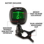 Buy now Fender FT-1 Professional Guitar Tuner Clip On, Stocking Stuffers, Guitar Accessories, with 1-Year Warranty, Full-Range Chromatic Guitar Tuner with Dual-Rotating Hinges, A4 Calibration at indiglob india