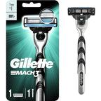 Buy now MACH 3 - Handle w/1 Cartridge & Turbo REFILLABLE Razor at indiglob india