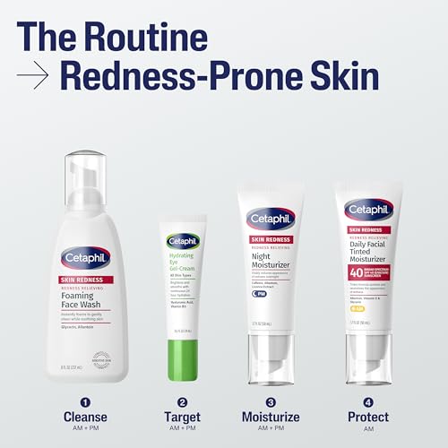 Buy now CETAPHIL Redness Relieving Daily Facial Moisturizer SPF 40, 1.7 fl oz, Broad spectrum Sunscreen, Neutral Tint, For Redness-Prone Skin at indiglob india