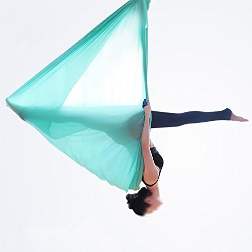 Buy now F.Life Aerial Silk Yoga Hammock & Swing for yoga Inversion,Strength training,starter hardware kit at indiglob india