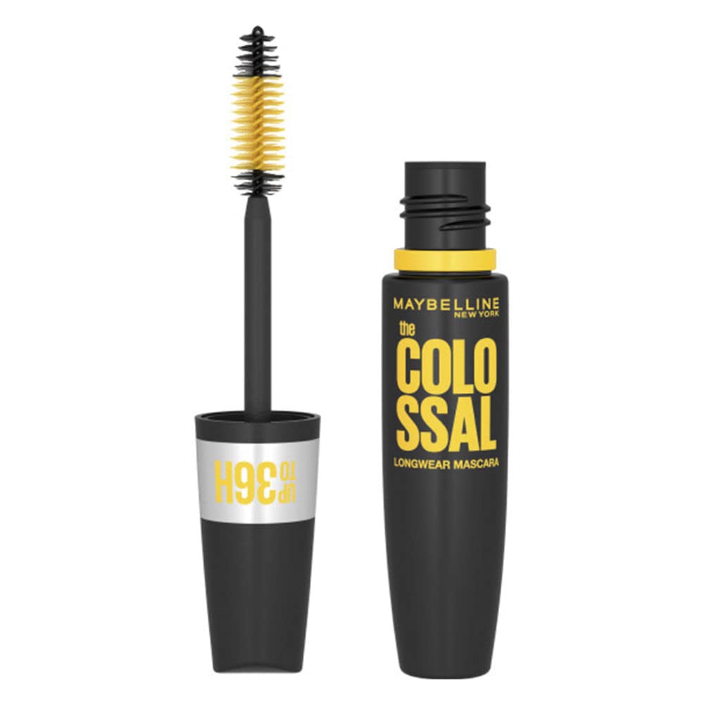 Maybelline Volum' Express Colossal Washable Mascara Makeup, Volumizing, Glam Black, 1 Count