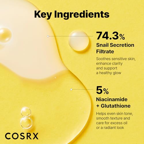 Buy now COSRX Snail Mucin 74% + Niacinamide 5% Dual Essence, Anti Aging Face Serum for Dull Skin, Sensitive Skin, Korean Skin Care, 2.70 fl.oz / 80ml at indiglob india