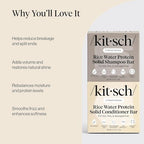 Buy now Kitsch Rice Water Shampoo & Conditioner Set â€“ Solid Shampoo & Conditioner Bar with Protein for Hair Growth, Strengthening Hair & Damage Repair â€“ Paraben, Sulfate & Silicone Free â€“ 2 Pack at indiglob india