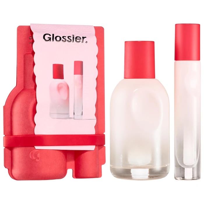Buy now Glossier You Limited Edition Eau de Parfum Holiday Gift Set - Full Size Spray (1.7oz / 50ml) and Travel Size Rollerball (0.27oz / 8ml) at indiglob india