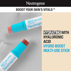 Buy now Neutrogena Hydro Boost Hydrating Multi-Use Makeup Stick with Hyaluronic Acid, Gentle Multi-Use Colored Makeup Balm to Brighten Lips, Cheeks & Eyes, Non-Comedogenic, Soft Pink, 0.26 oz at indiglob india