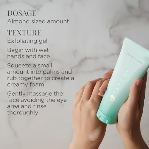 Buy now TATCHA The Deep Cleanse | Deep, Gentle Exfoliating Cleanser, Lifts Dirt, Minimizes Excess Oil & Unclogs & Tightens Pores at indiglob india
