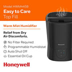 Buy now Honeywell Easy-to-Care Filter Free Warm Mist Humidifier, Medium Rooms, 1.5 Gallon Tank ƒ?? Humidistat for Bedroom, Home or Office Black at indiglob india