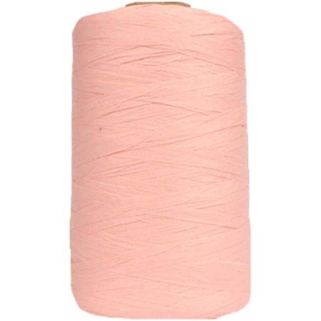 Buy now 316Yard Rayon Raffia Paper Crochet Brown Ribbon for Knit Summer Sun Hat, Beach Bag, Craft DIY Decoration Pink at indiglob india