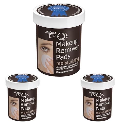Buy now Andrea Eye Q's Moisturizing Eye Makeup Remover Pads, 65-Count (Pack of 3) at indiglob india