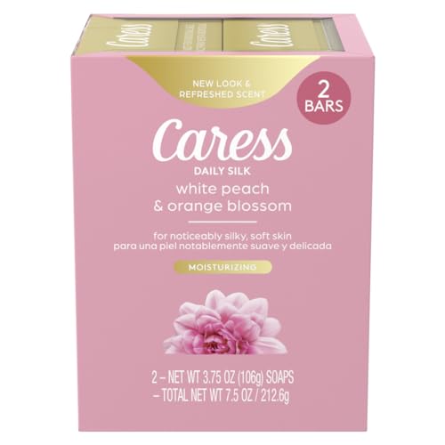Buy now Caress Beauty Bar Soap For Women, Daily Silk With Silk Extract and Floral Oil Essence Moisturizing Body Soap for Silky, Soft Skin, 3.75 oz, 2 Bath Bars at indiglob india