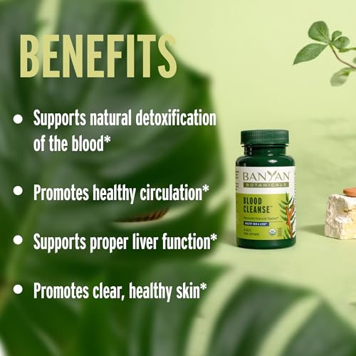 Buy now Banyan Botanicals Blood Cleanse Tablets â€“ Organic Clear Skin Supplement with Manjistha & Neem â€“ Blood Cleanser Herbs for Natural Detox & Healthy Skin* â€“ 90 Tablets â€“ Non GMO Sustainably Sourced Vegan at indiglob india