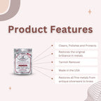 Buy now Cape Cod Polishing Cloths for Fine Metals | Jewelry Cleaner and Tarnish Remover | Silver Polishing to a Brilliant Shine | Foil Pack of (2) 4x6 Cloths at indiglob india
