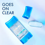 Buy now Gillette Antiperspirant and Deodorant for Men, 72hr Sweat & Odor Protection, Long Lasting Freshness, Anti-White Mark Technology, Clear Gel, Arctic Ice Scent, 3.8 oz (Pack of 2) at indiglob india