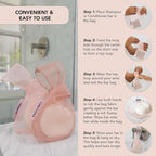 Buy now Kitsch Bar Soap Saver Bag â€“ Patented Mesh Bag Soap Holder for Shampoo and Conditioner Bars - Extends Use & Prevents Soggy Mess - Recycled Mesh Beauty Pouch, Eco-Friendly â€“ Blush at indiglob india