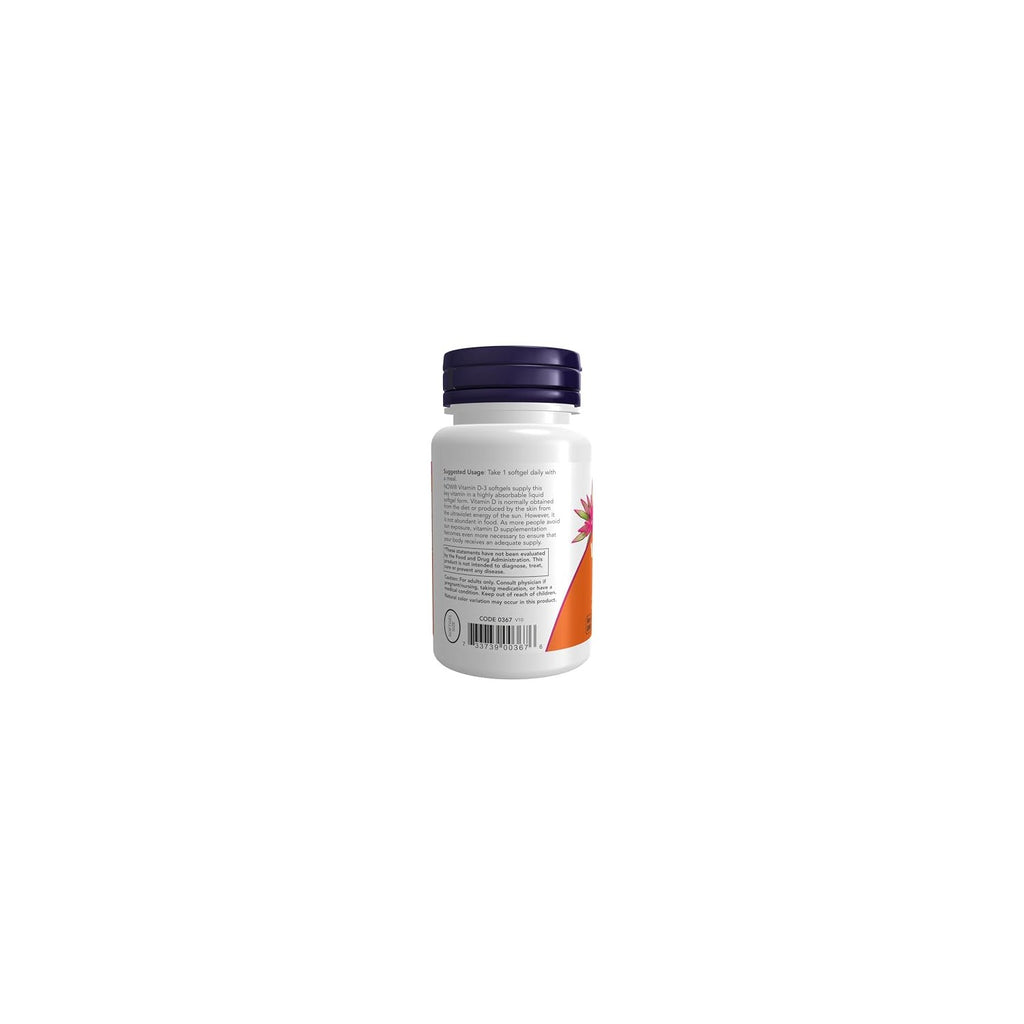 Buy now NOW Foods, Vitamin D3 2000Iu (Softgels) at indiglob india