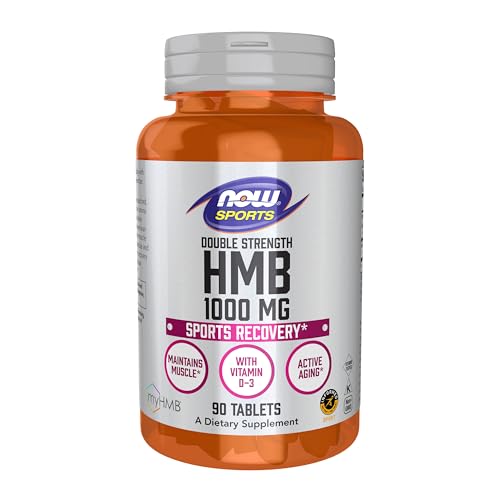 Buy now NOW Foods Sports Nutrition, HMB (?-Hydroxy ?-Methylbutyrate), Double Strength 1,000 mg, 90 Tablets at indiglob india