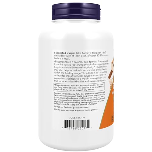 Buy now NOW Foods Supplements, Glucomannan (Amorphophallus konjac) Pure Powder, Supports Regularity*, Healthy Weight Management*, 8 Ounce (Pack of 1) at indiglob india