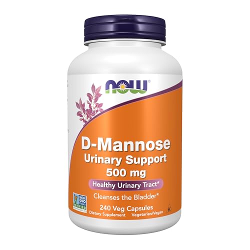 Buy now NOW Foods Supplements, D-Mannose 500 mg, Non-GMO Project Verified, Healthy Urinary Tract*, 240 Veg Capsules at indiglob india