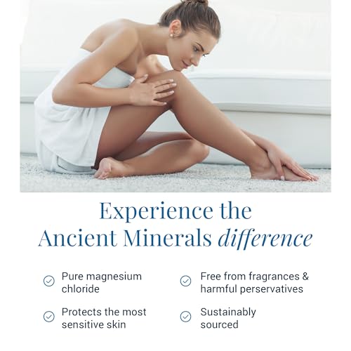 Buy now Ancient Minerals Magnesium Lotion â€“ Zechstein Magnesium Chloride Cream with Shea Butter, Organic Oils & Hyaluronic Acid for Skin Hydration, Non-Greasy Body Lotion, 5oz at indiglob india