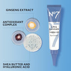 Buy now No7 Lift & Luminate Triple Action Under Eye Cream - Dark Circles Under Eye Treatment with Vitamin C & Collagen Peptide Technology - Helps Reduce Puffiness, Bags & the Appearance of Wrinkles (0.5 Oz) at indiglob india