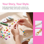 Create unique keychains with the DIY Beaded Keychain Making Kit, available at Curat Cart, 100% Authentic in India.