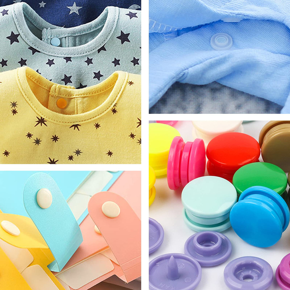 Discover versatile Plastic Snap Buttons with Pliers, ideal for crafting and DIY projects. Perfect for daily use from Curat Cart.