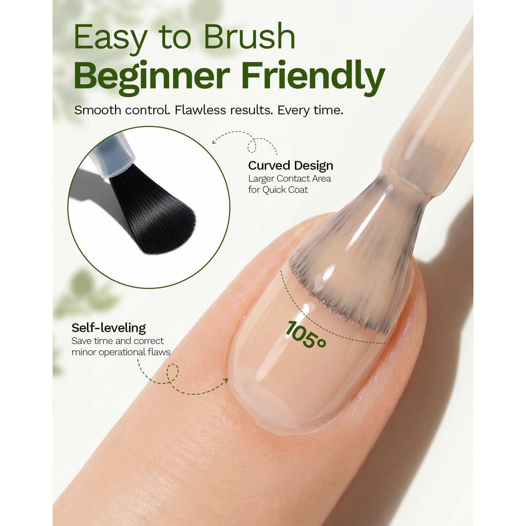 Makartt Milky Pink Gel Nail Polish offers easy application with a curved brush design. Ideal for flawless results every time.