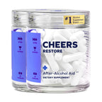 Cheers Restore | Supplement with DHM, L-Cysteine, Milk Thistle | 12 Doses | After Alcohol Aid, Feel Better After Drinking, Support Your Liver, DHM, L-Cysteine, Milk Thistle, Prickly Pear