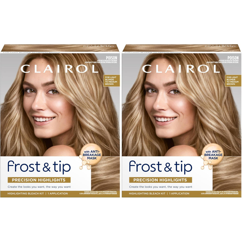 Clairol Nice'n Easy Frost & Tip Hair Dye, Light Blonde to Medium Brown, 1Pk