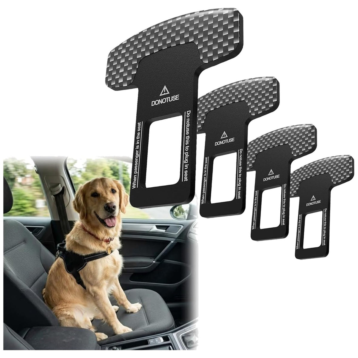 Premium imported Dog Cat Safety Belt Clips ensure safe travel for pets. Ideal for car rides, available at Curat Cart.
