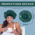 Elegant 4-pack of silk satin bonnets for women, perfect for hair protection. Available for order online and shipping.