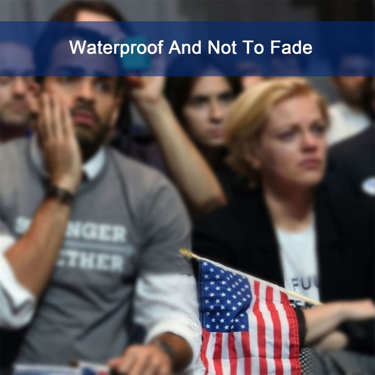 Premium imported small American flags on stick, waterproof and fade-resistant, available at Curat Cart for patriotic celebrations.