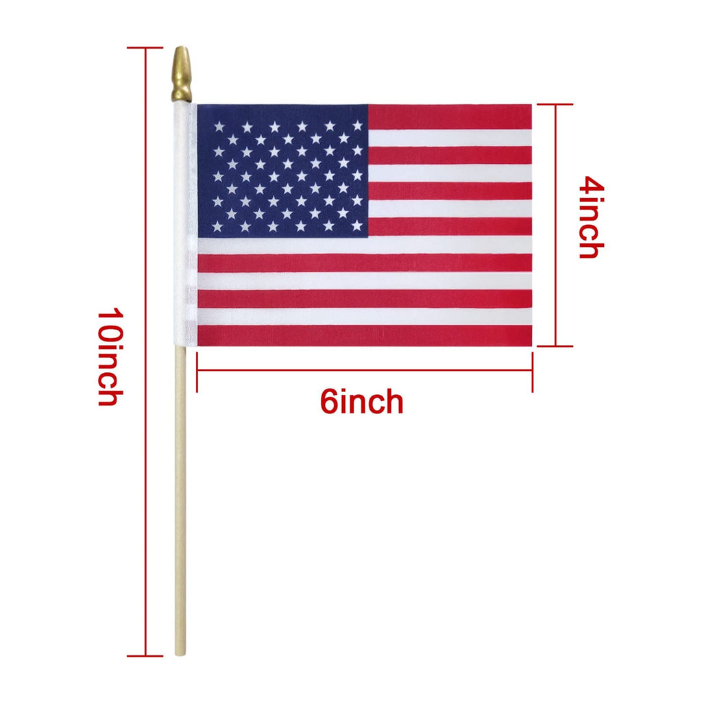 Small American flags on stick, 100% Authentic and available in India at Curat Cart. Perfect for celebrations and events.
