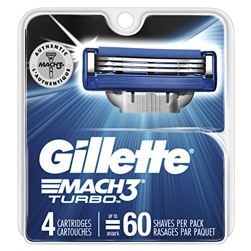 Buy now Gillette Mach3 Turbo Cartridges, 4 Count at indiglob india