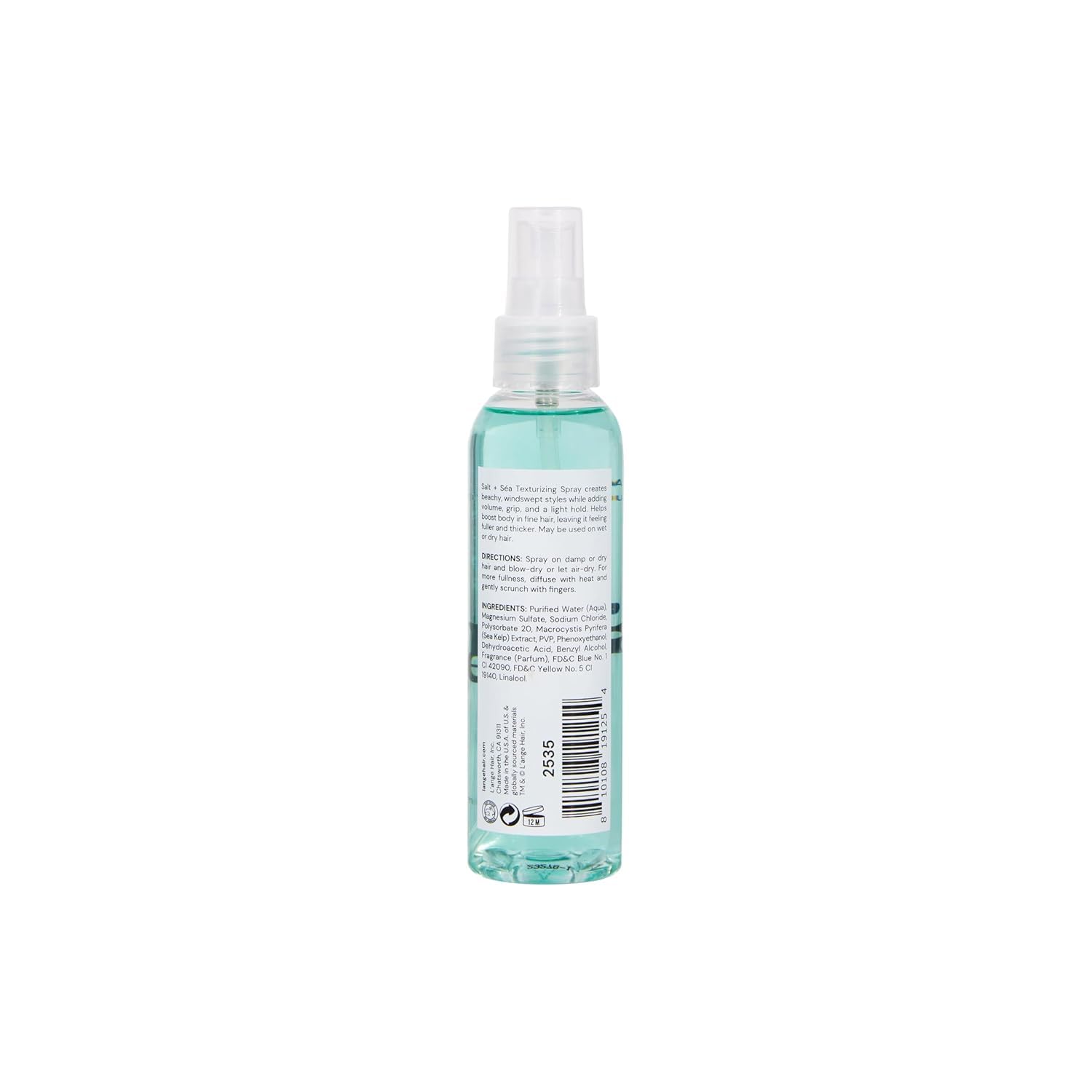 L'ANGE HAIR Sea Salt Texturizing Spray | Effortless Beachy Waves, Volume & Touchable Hold | Mineral-Infused Lightweight Texture Spray for Soft, Natural Finish | 4 oz