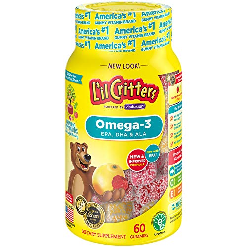 Buy now Lil Critters Omega-3 DHA, Lemonade,Chewable, 60 Count, Pack of 2 at indiglob india