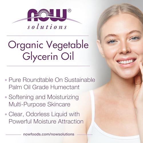 Buy now NOW Foods Solutions, Organic Vegetable Glycerin Oil, 100% Pure, Softening and Moisturizing Multi-Purpose Skin Care, 8-Ounce at indiglob india