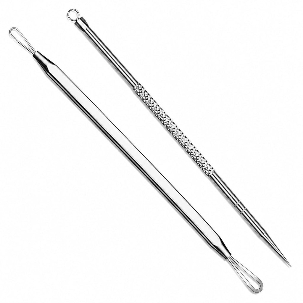 6 Pcs Pimple Popper Tool Kit Blackhead Remover, 410 Grade Stainless Steel | Professional Pimple Extractor Tool Kit for Blackheads, Comedone, Acne, Zit and Whiteheads, Stainless Steel Extraction Tools