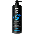 L3 Level 3 Clear Shaving Gel for Men, Non-Foaming, Aqua, 16.9 fl oz | Shave gel for straight razors, moisturizing formula, refreshing scent, no hot towel required, barber or home use